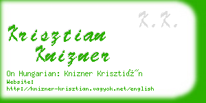 krisztian knizner business card